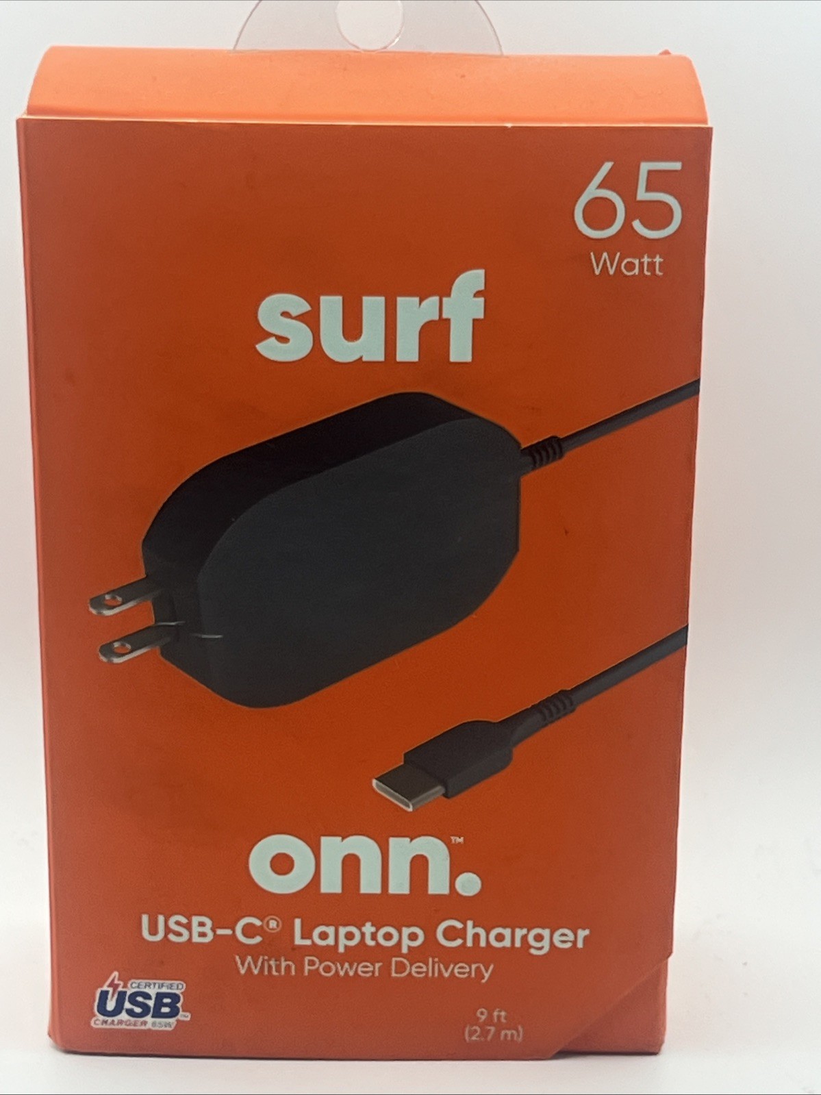 onn. USB C 65W Laptop charger Compatible W/  Apple, Dell, HP, Asus, Acer, New