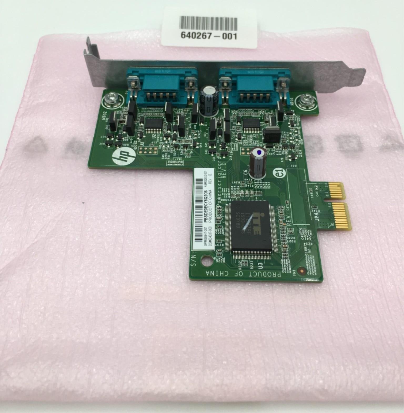 NEW - HP 638947-001 2-Port Serial Card PCI-e 632852-001 634337-000 640267-001
