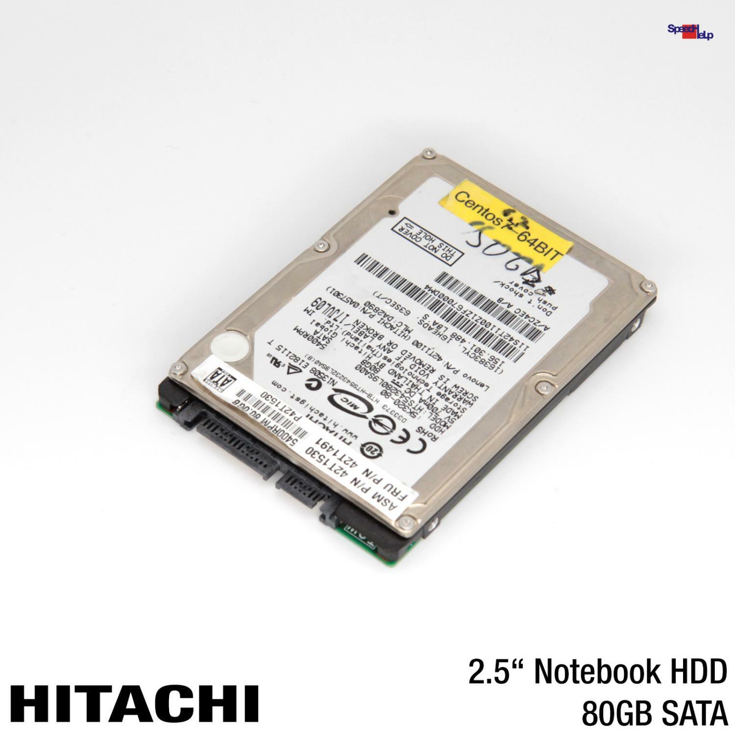 HDD SATA IBM Hitachi 80GB 5K320-80 HTS543280L9SA00 Notebook Laptop Hard Drive