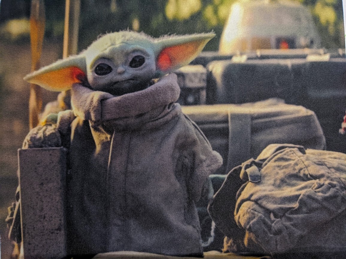 Star Wars Mandalorian GROGU Baby yoda Anti slip MOUSE PAD 9 X 7inch the child