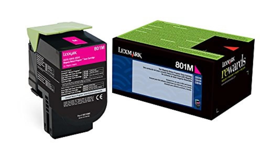 Original Lexmark 80C10M0 Magenta Toner. New Sealed Box, We Ship Fast
