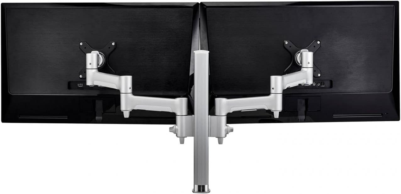 ATDEC (AWMS-2-4640-F-B) Dual Arm Monitor Mount F Black
