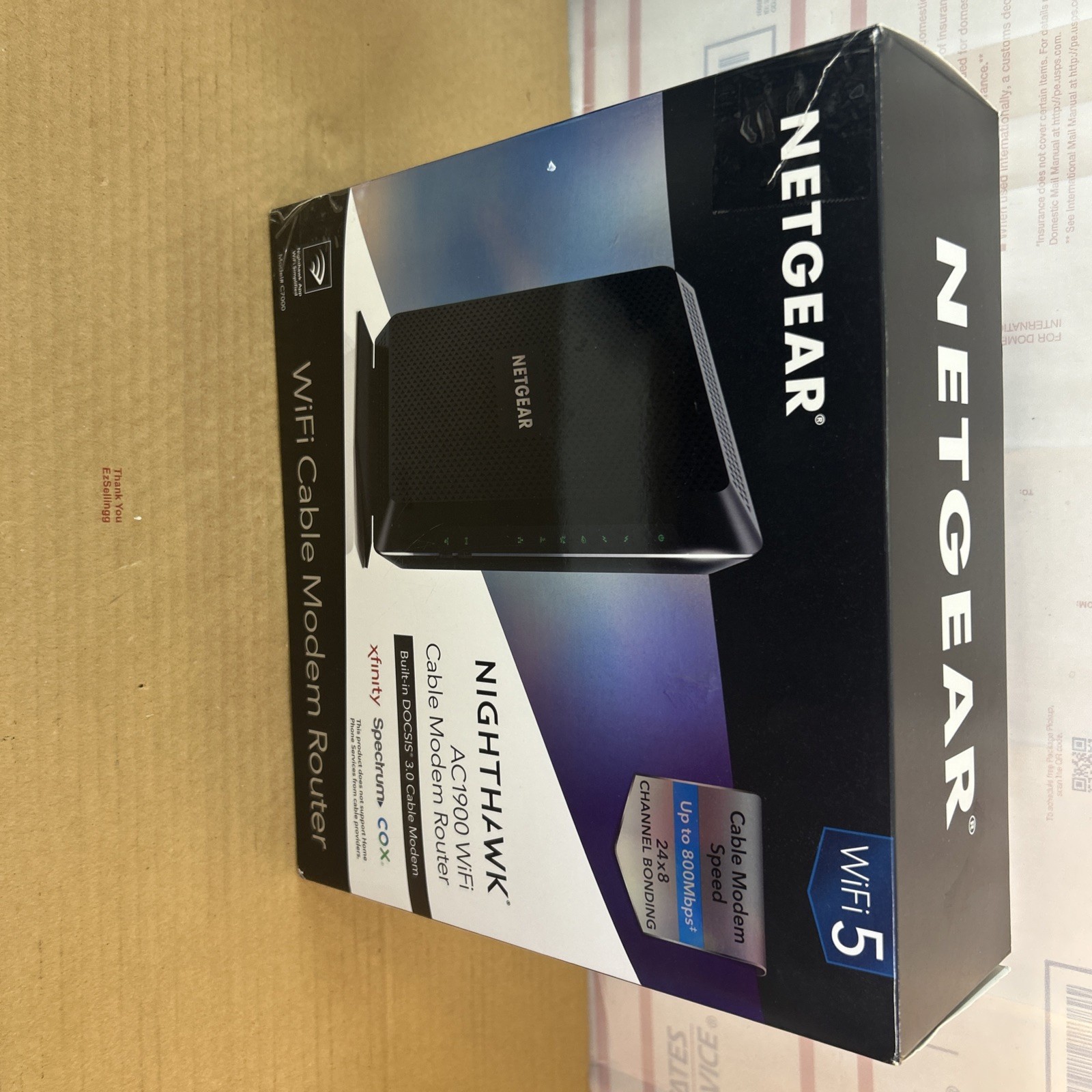NETGEAR Nighthawk AC1900 4 Wireless-Wi-Fi 802.11ac Router C7000-100NAS (NEW) OB