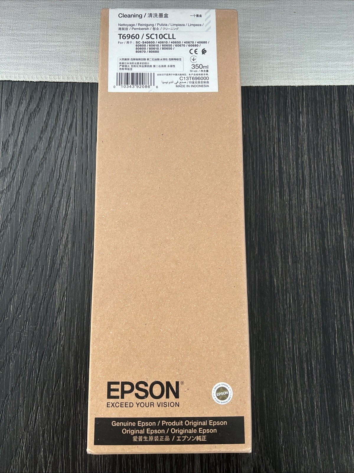Genuine Cleaning Cartridge Epson SC S40600 S60600 S80600 / T6960
