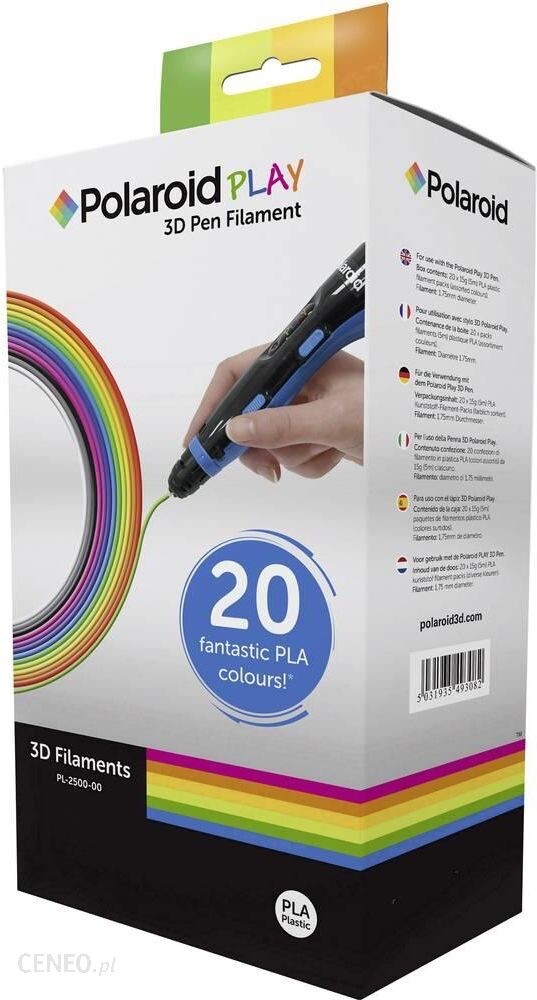Polaroid Play 3D Filament 20 PLA Colors - Sealed