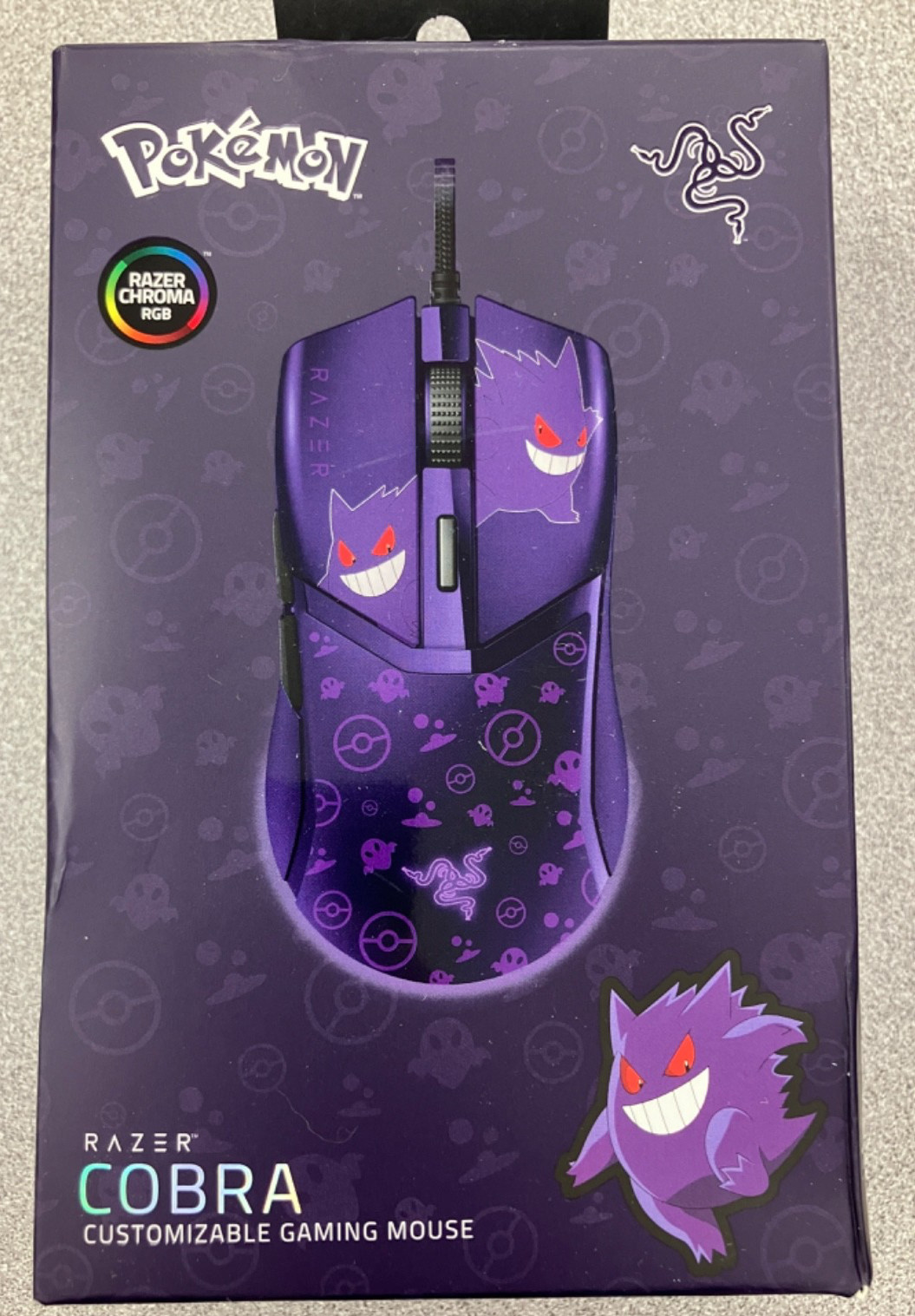 Razer Cobra Gengar Edition Lightweight Wired Gaming Pokémon Gengar
