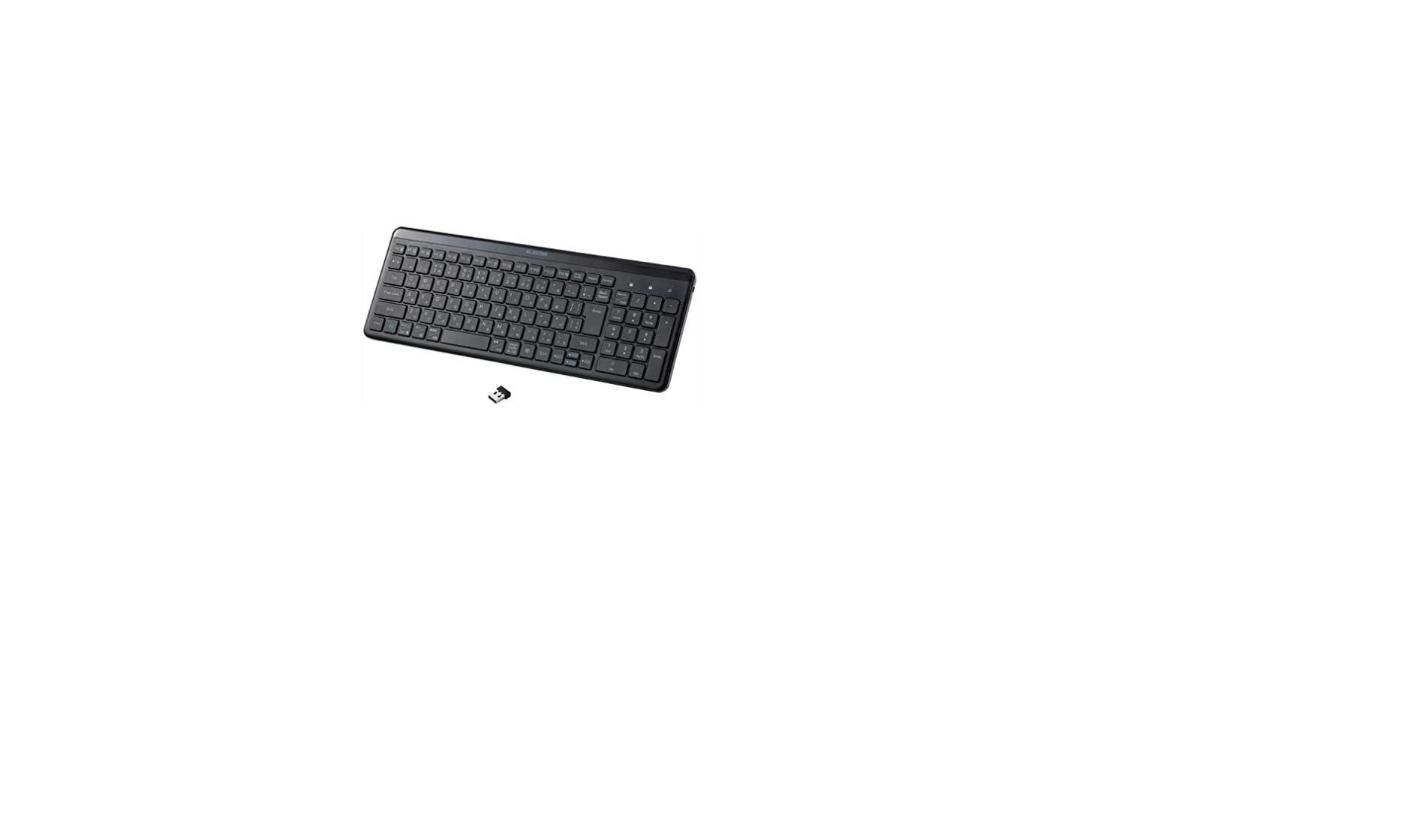 ELECOM Wireless Keyboard Silent Numpad Thin Compact Black TK-QT30DMBK