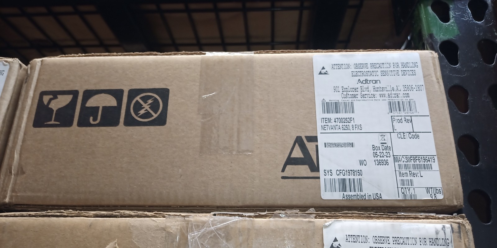 AdTran 4700252F1 NetVanta 6250 VoIP Gateway, 8 FXS NEW/NIB/NOB/NEW SURPLUS