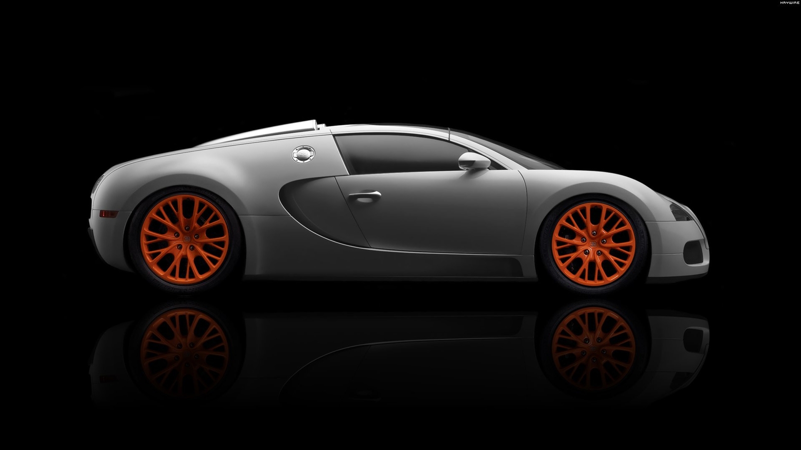 Cars bugatti veyron grand sport Desk Mat Stitched
