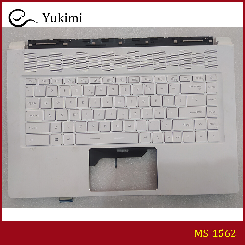 MS-1562 FOR MSI Stealth 15M White C Shell Cover Upper Palmrest Backlit Keyboard