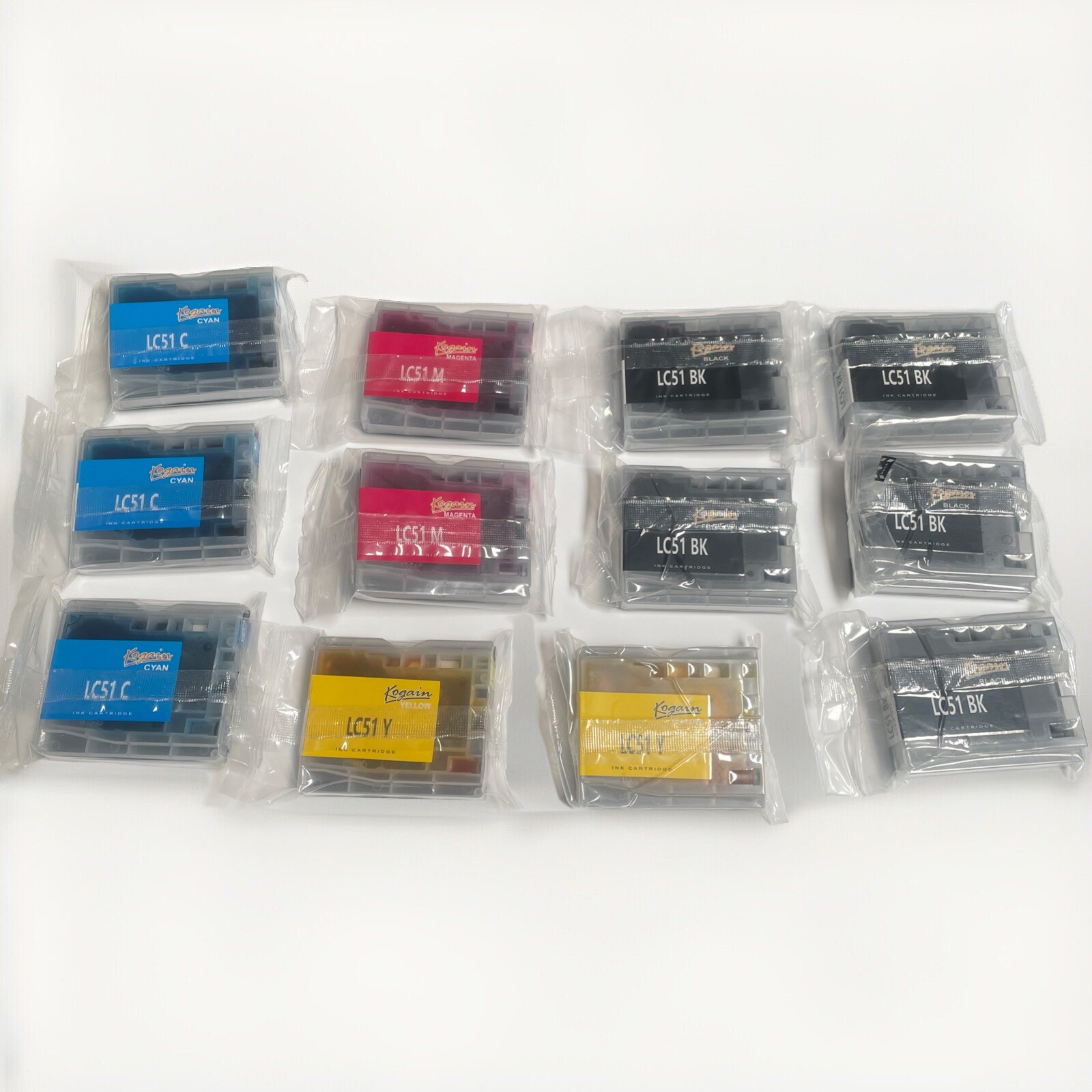 Replacement Ink Cartridges LC51 Color &  Black - Lot of 12 - 
