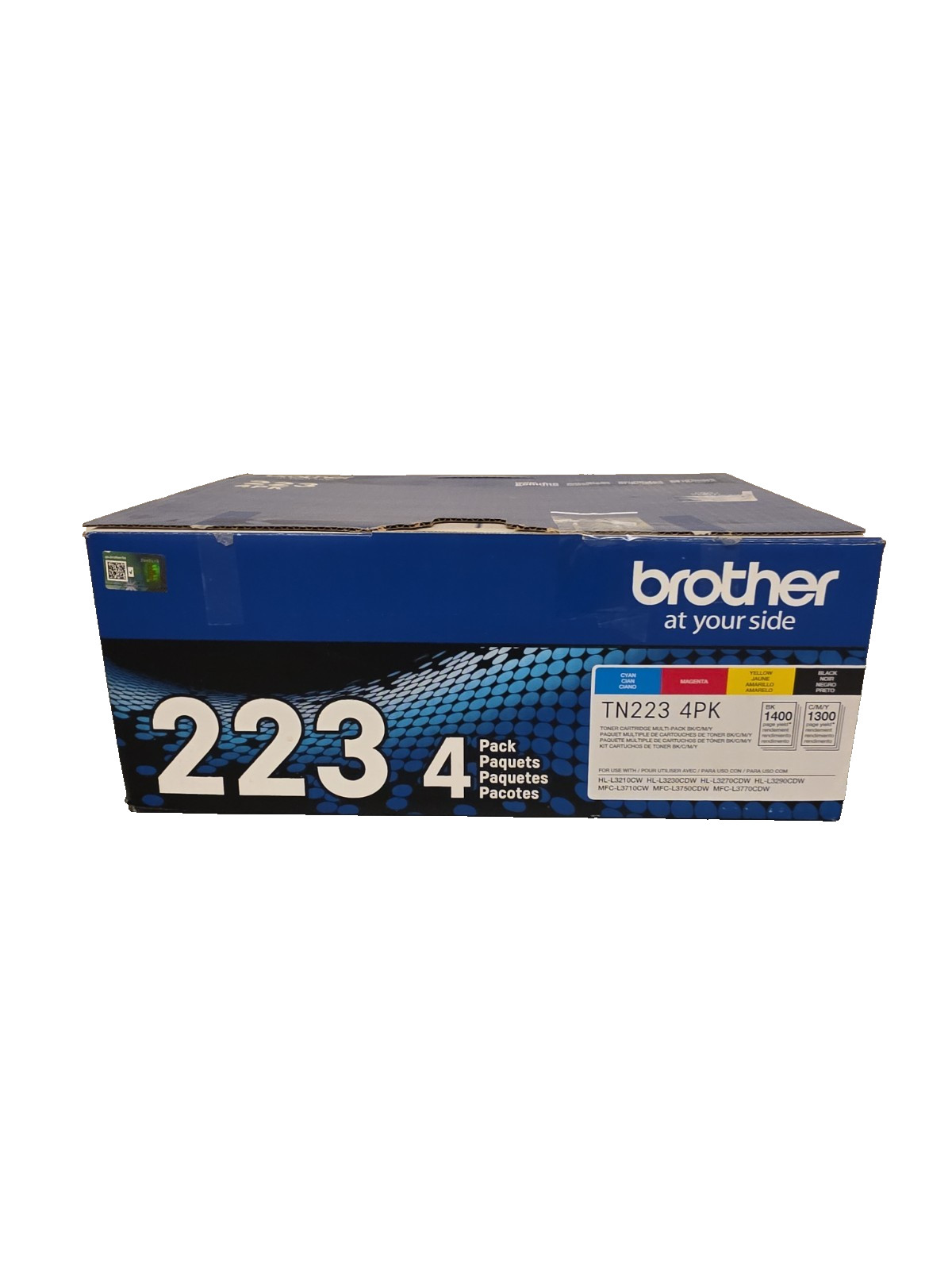 OEM Brother TN-223 4-Pack CMYK Toner – 3 X Factory Sealed Cartridges 1 Open Bag
