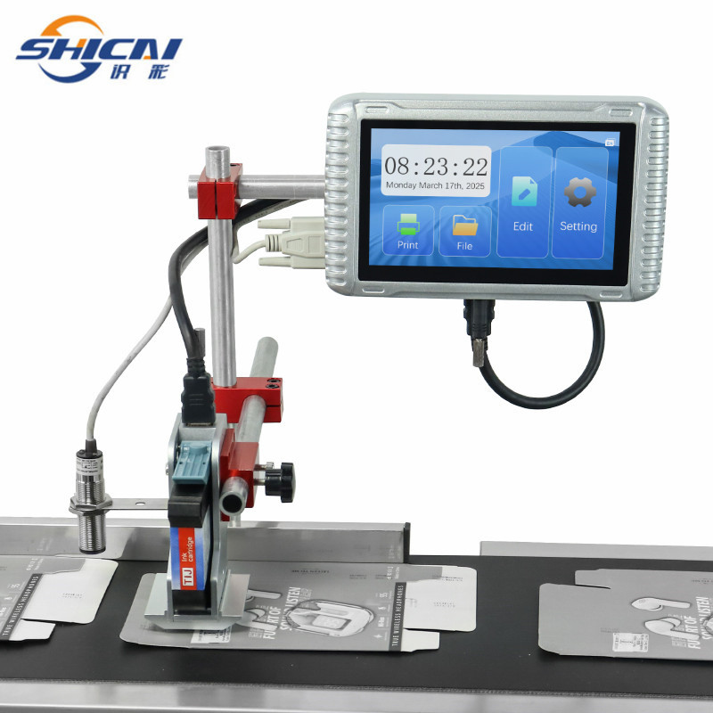 12.7mm Automatic Online Inkjet Printer Coder No Conveyor Date Batch