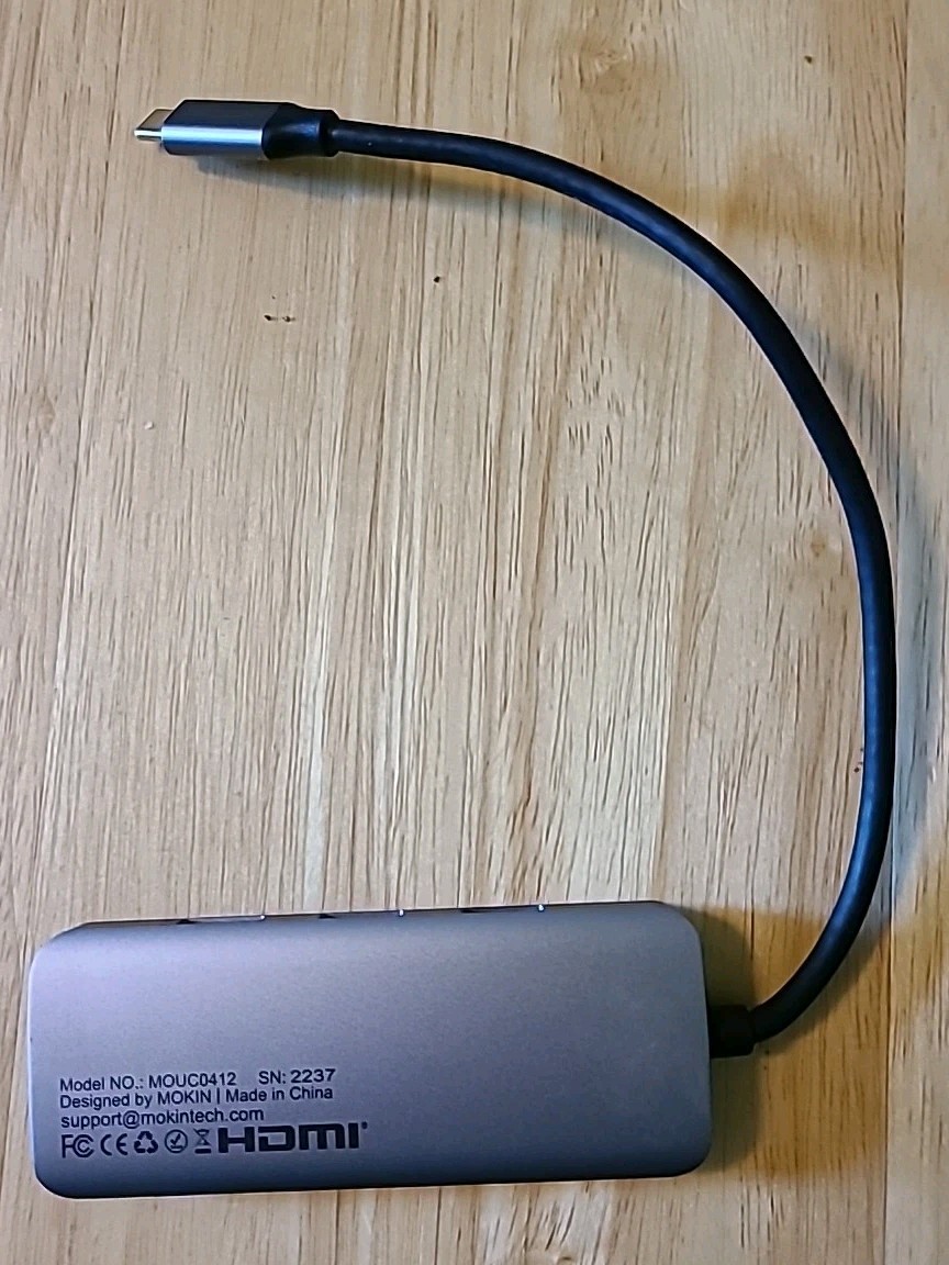 MOKiN MOUC0412 6 IN 1 USB C to Dual HDMI Adapter Docking Station