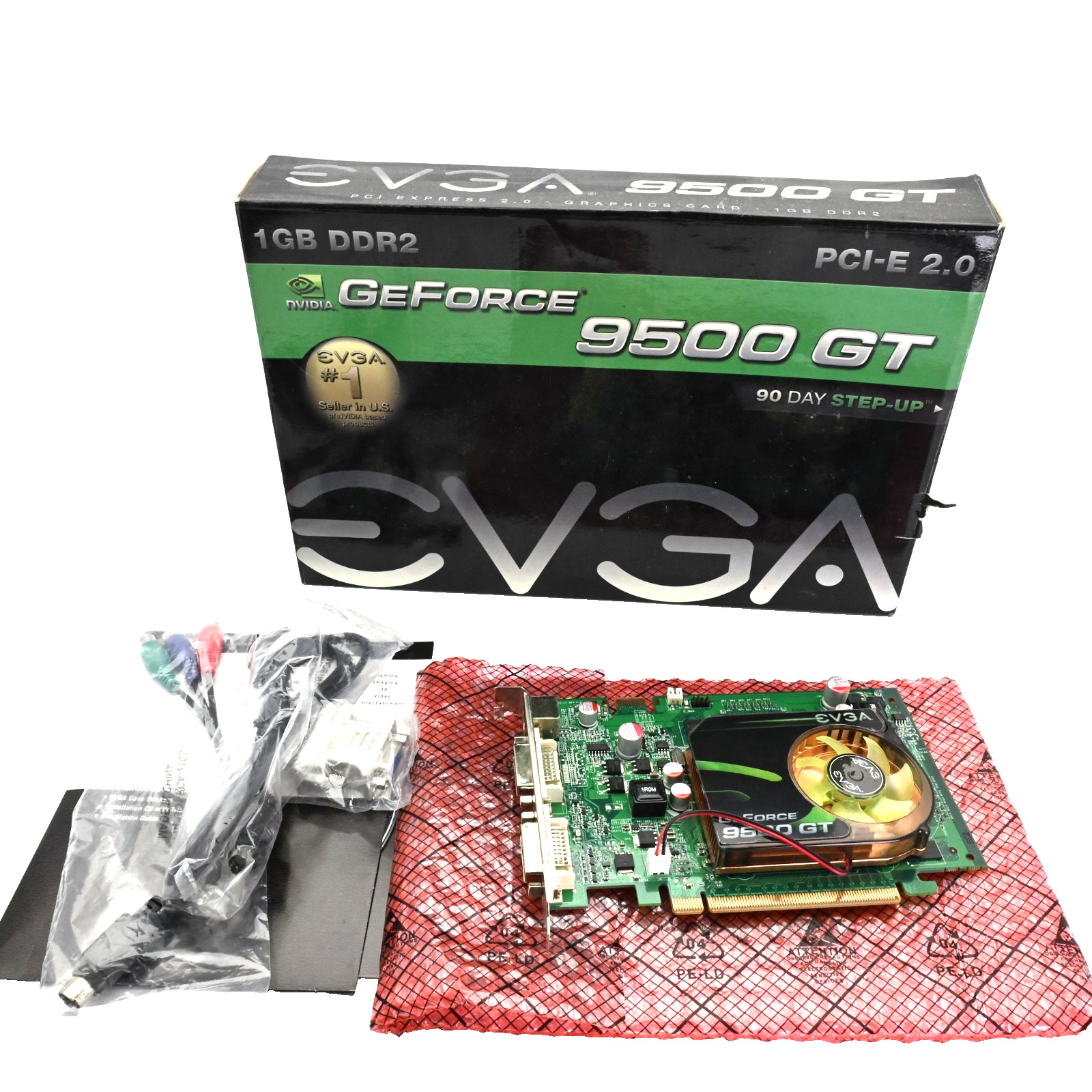 EVGA NVIDIA GeForce 9500 GT 1024MB DDR2 Graphics Card, PCI Express 2.0
