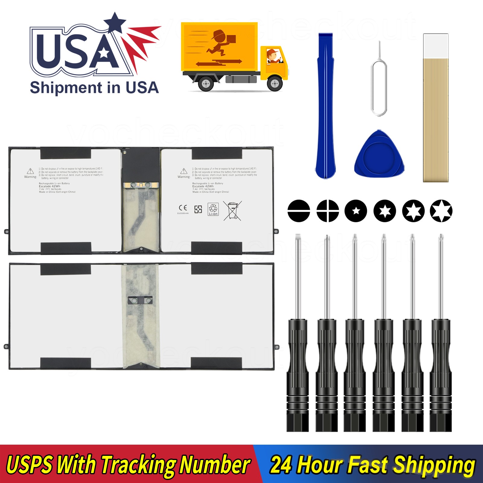 For Microsoft Surface Pro 1 1514 /Surface Pro 2 1601 10.6" Tablet P21GU9 Battery