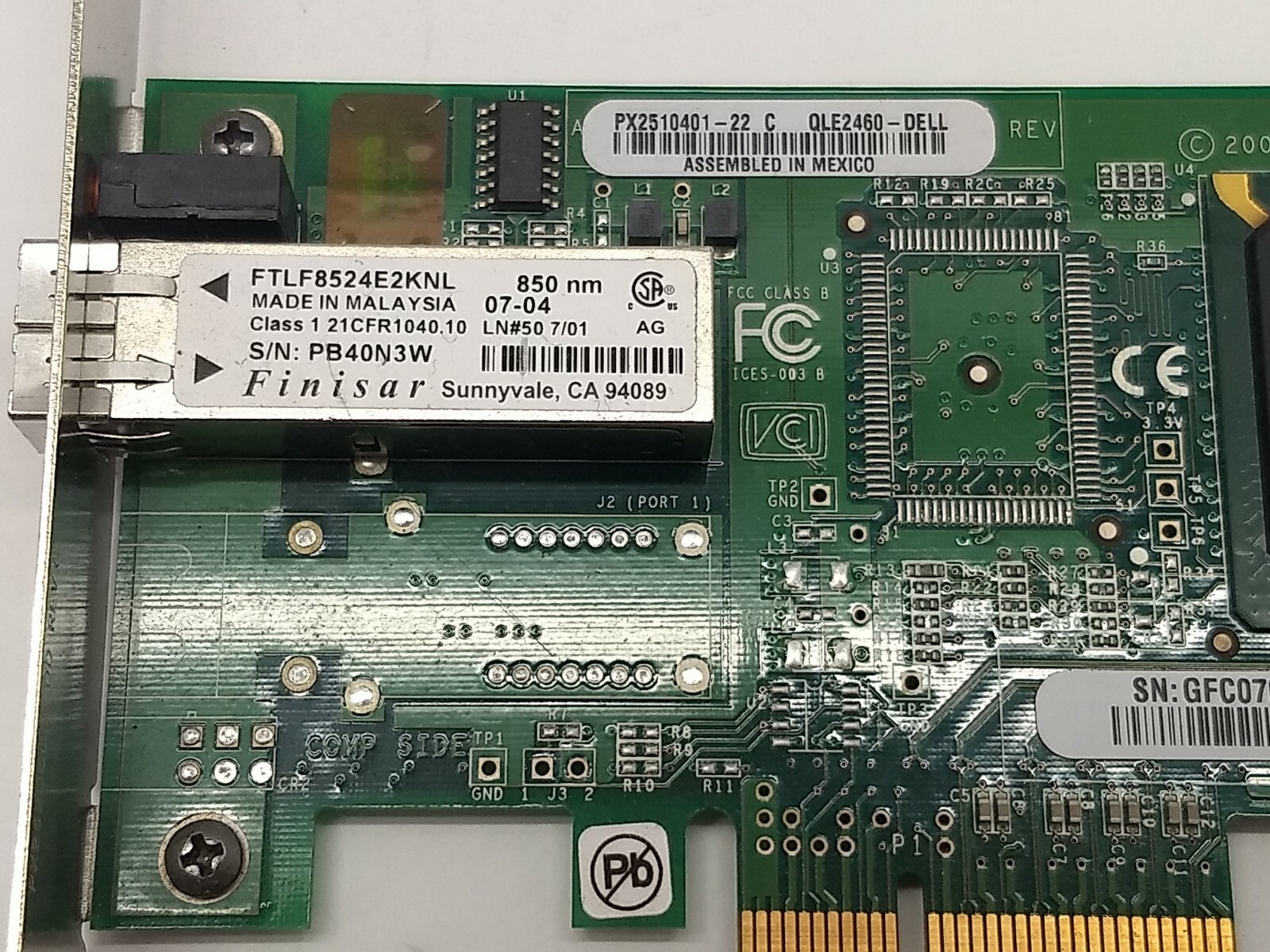 3 QLogic QLE2460 PX2510401-60 Single-Port & 1- QLogic QLE2460 PX2510401-22