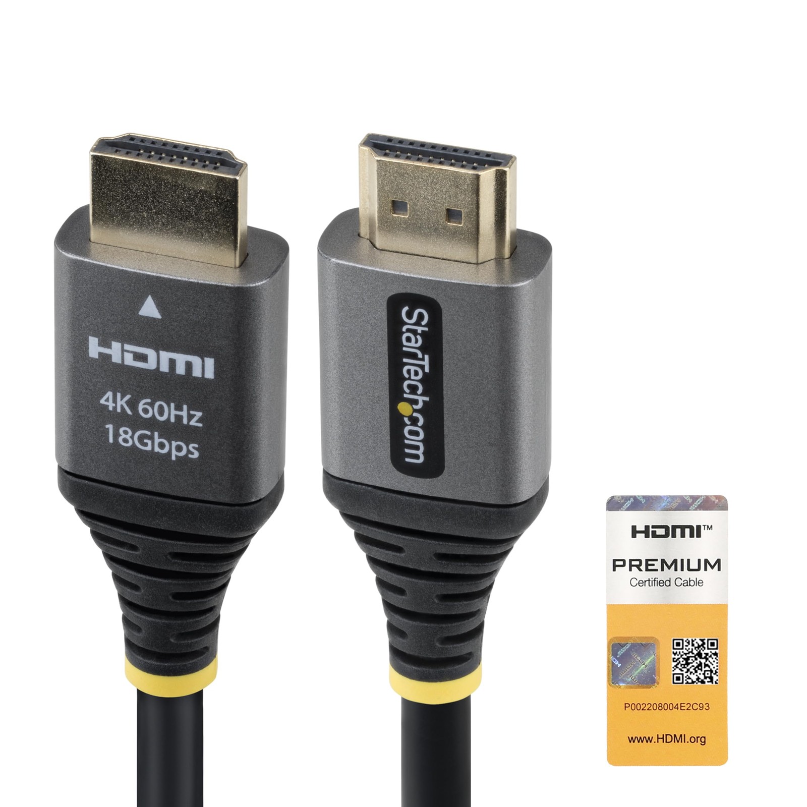 StarTech HDMMV1F 1ft HDMI 2.0 Cable 4K 60Hz High-Flex