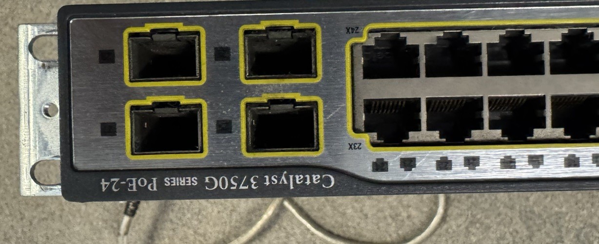 Cisco Catalyst 3750G PoE-24 WS-C3750G-24PS-E 24-port + 4x SFP  *TESTED*