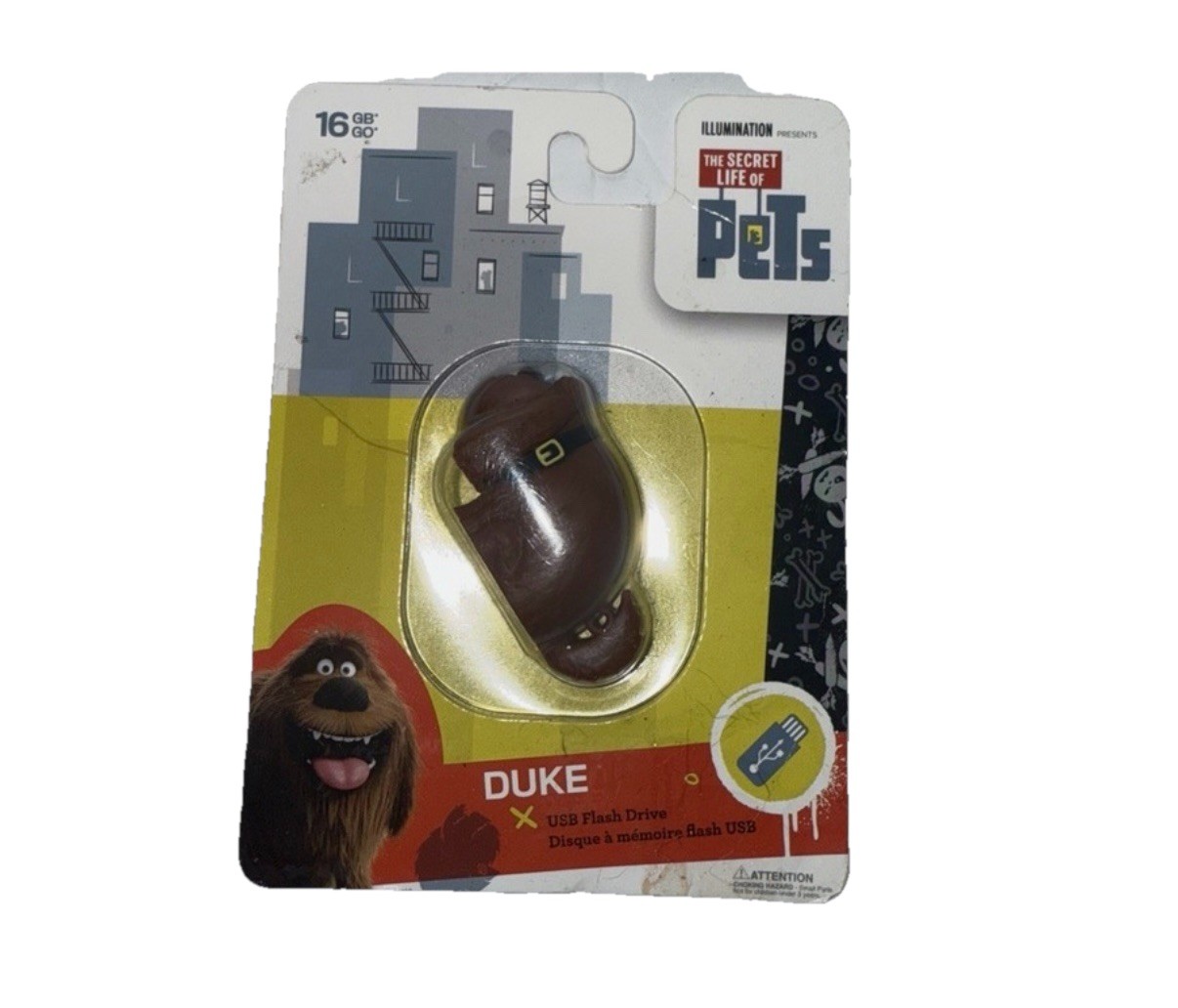 The Secret Life Of Pets 16GB USB Flash Drive - Duke - Shaped *New*