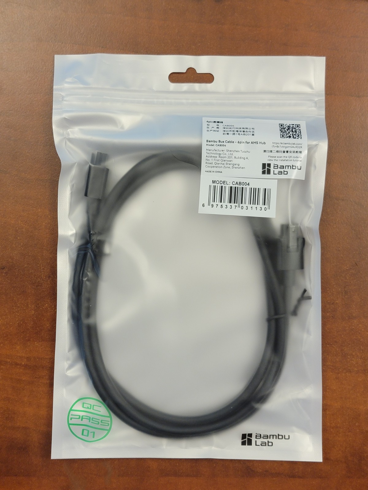 Genuine Bambu Lab AMS Bus Cable 6 pin 1500mm X1 and P1 Series Printers