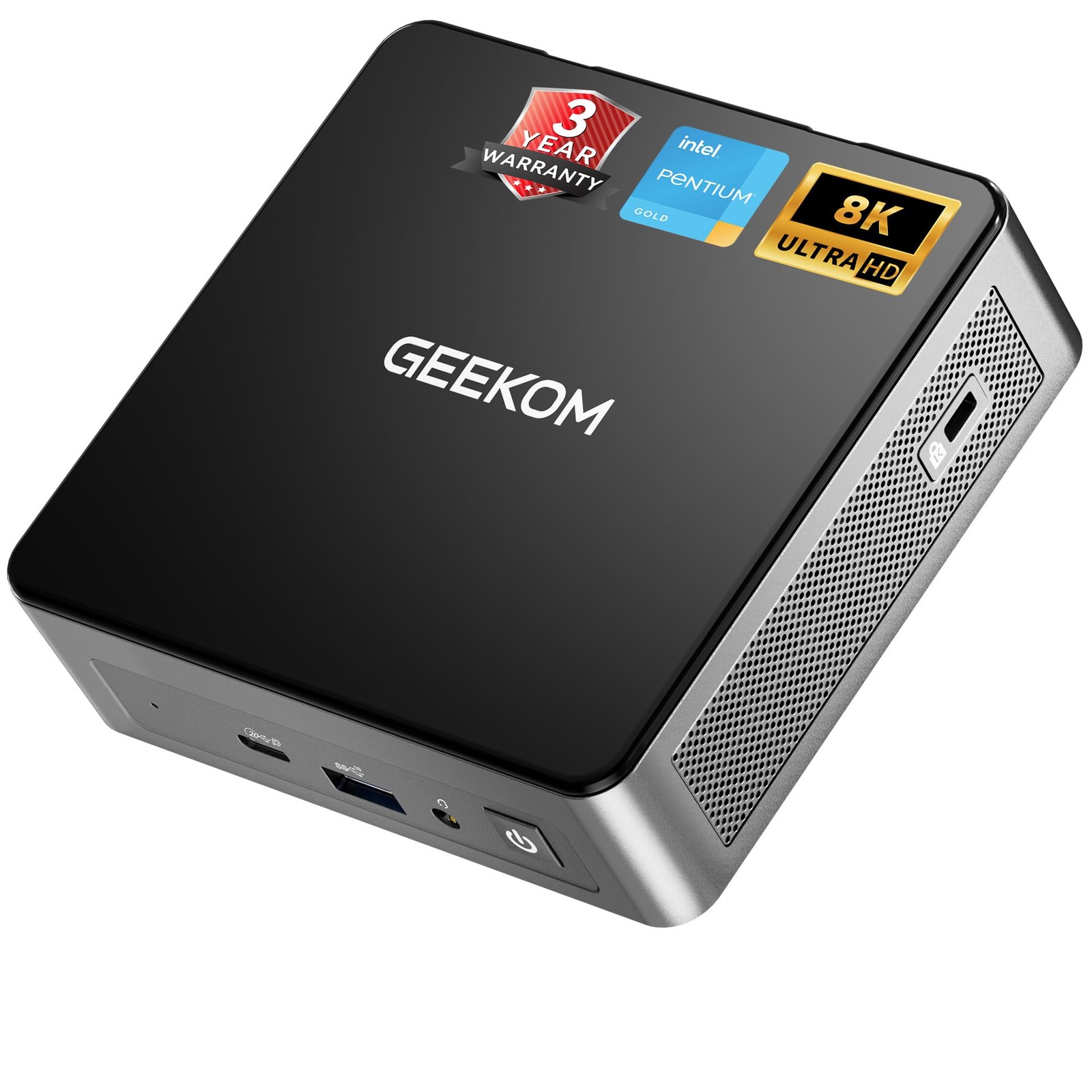 GEEKOM Air12 Mini PC Intel 7505 8GB RAM 256GB SSD 4K HDMI WiFi 6 Black