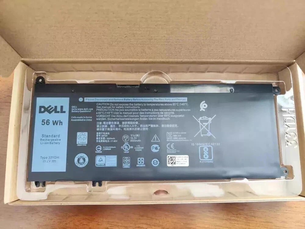 Genuine OEM 33YDH 56Wh Battery For Dell Dell Latitude 3480,3500,3400 Series NEW