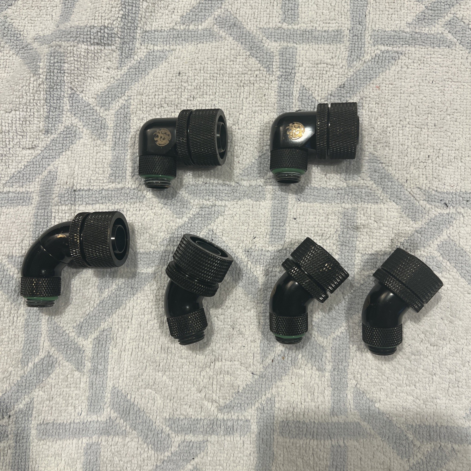Bitspower G1/4 Matte Black 1/2” ID 3/4” OD Fittings Bundle