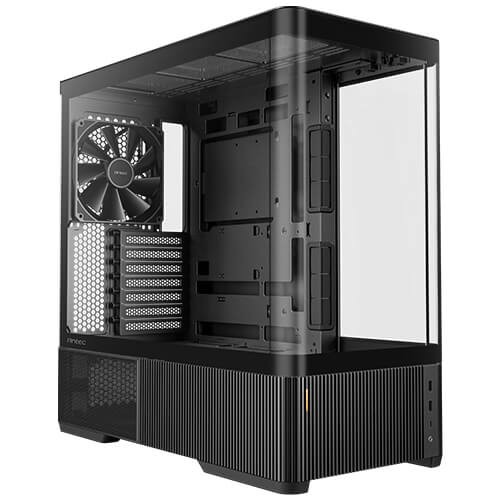 Antec C6 Curve Air Mid-Tower ATX Case Panoramic Tempered Glass w/3 PWM Fan Black