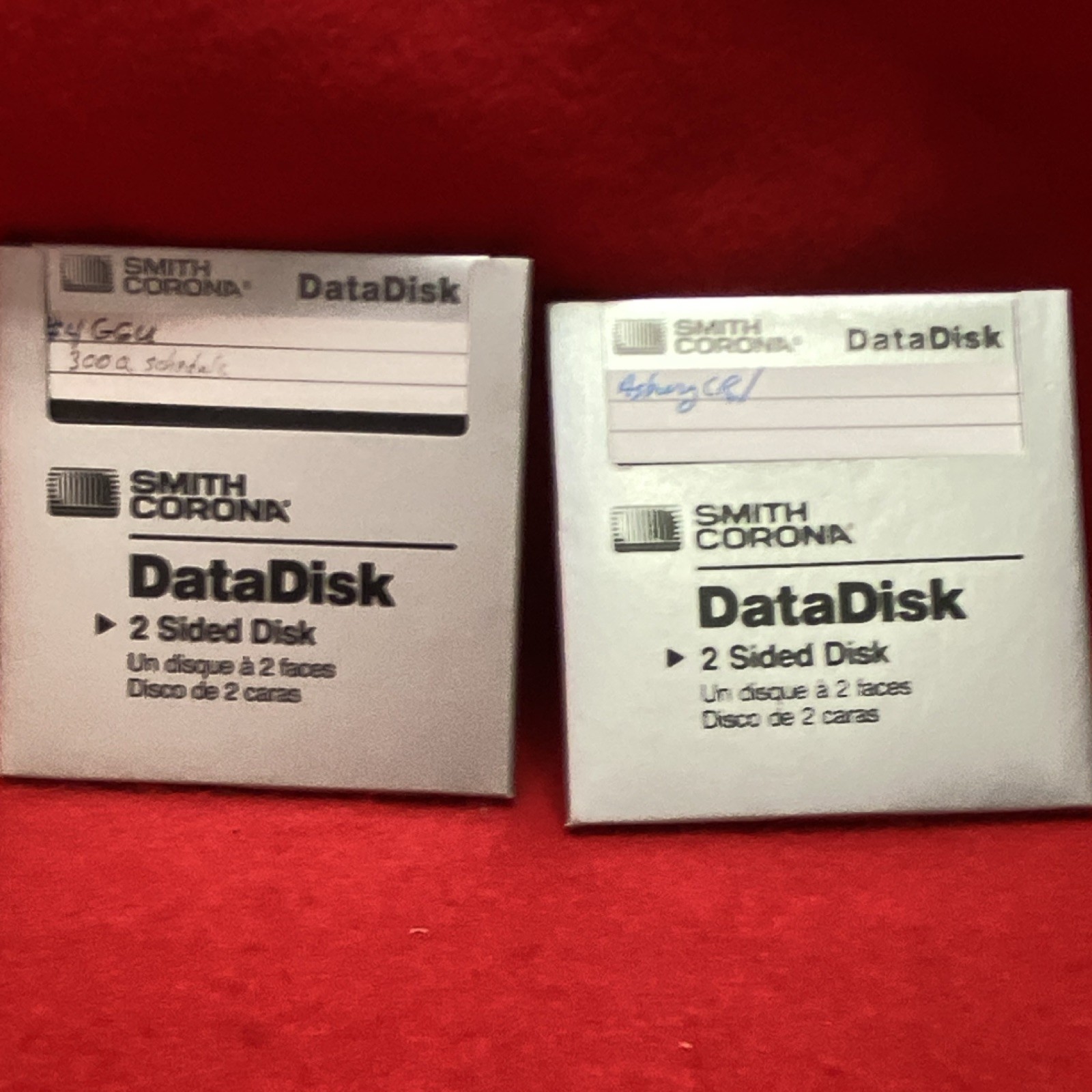 Smith Corona DataDisk 2 Sided Disk S61838 Dual Pack Lot of 2 Floppy Disks