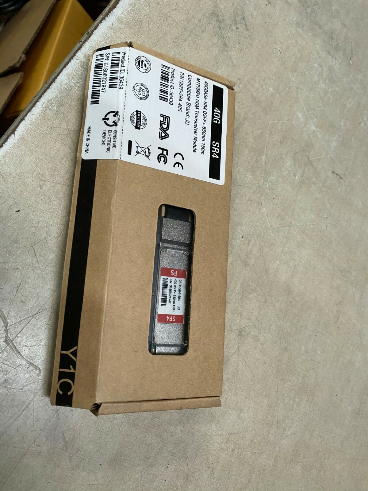 FS Qsfp-sr4-40g transceiver module  40G SR4 Compatible with JU 36439