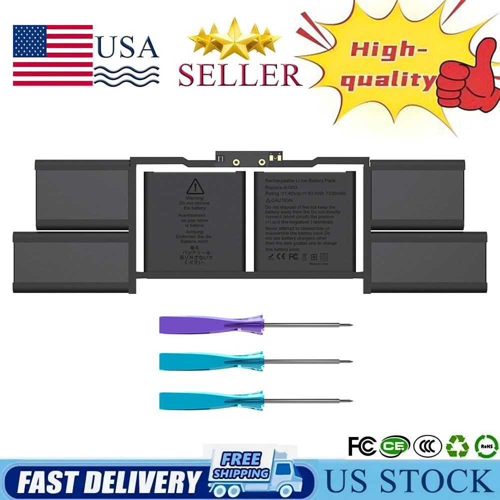 A1990 A1953 Battery for Apple MacBook Pro 15" A1990 Mid 2018 2019 EMC 3215 3359