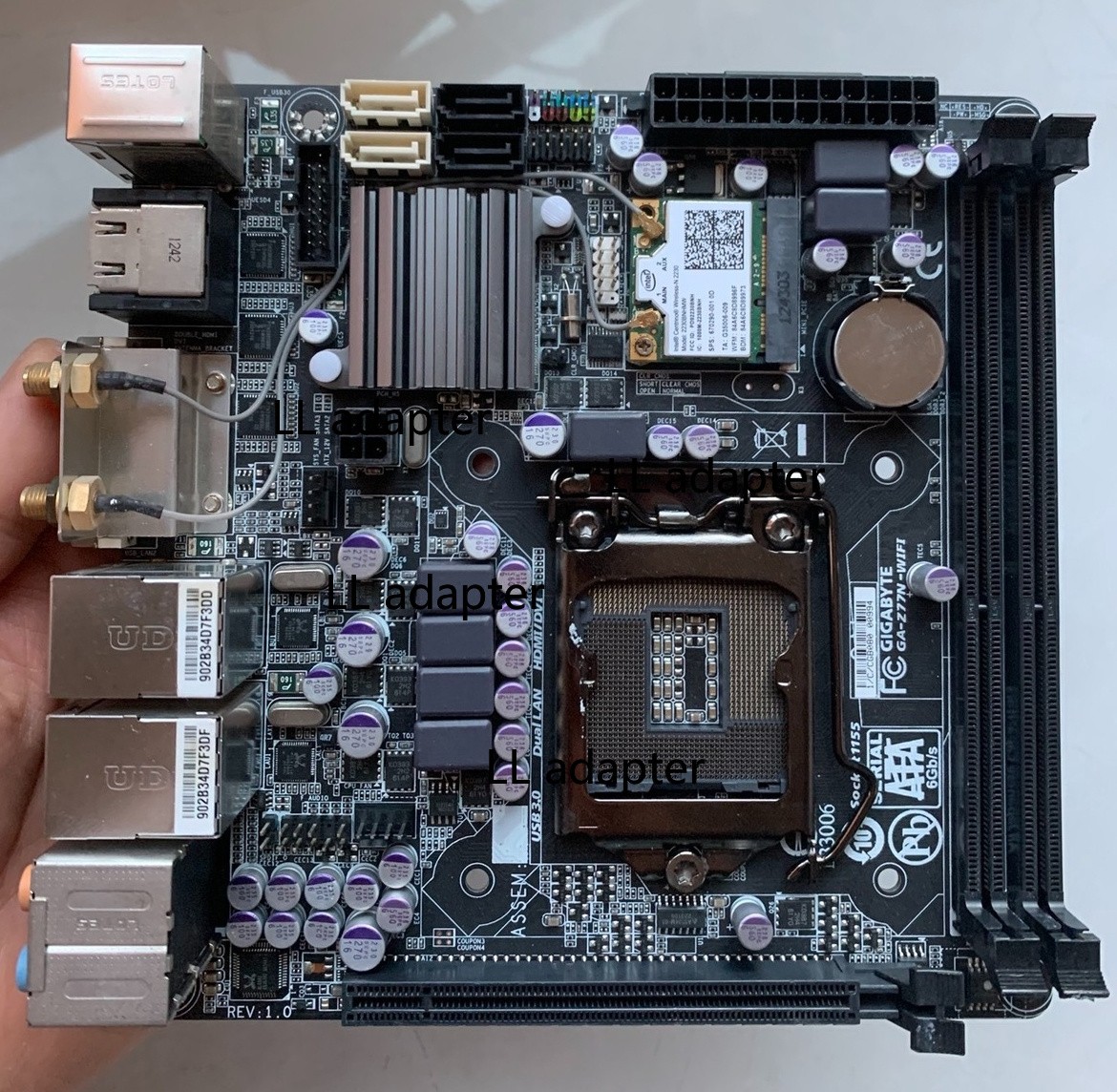 FOR GIGABYTE GA-Z77N WIFI DDR3 16GB HDMI DVI LGA 1155 Mini-ITX Motherboard Test