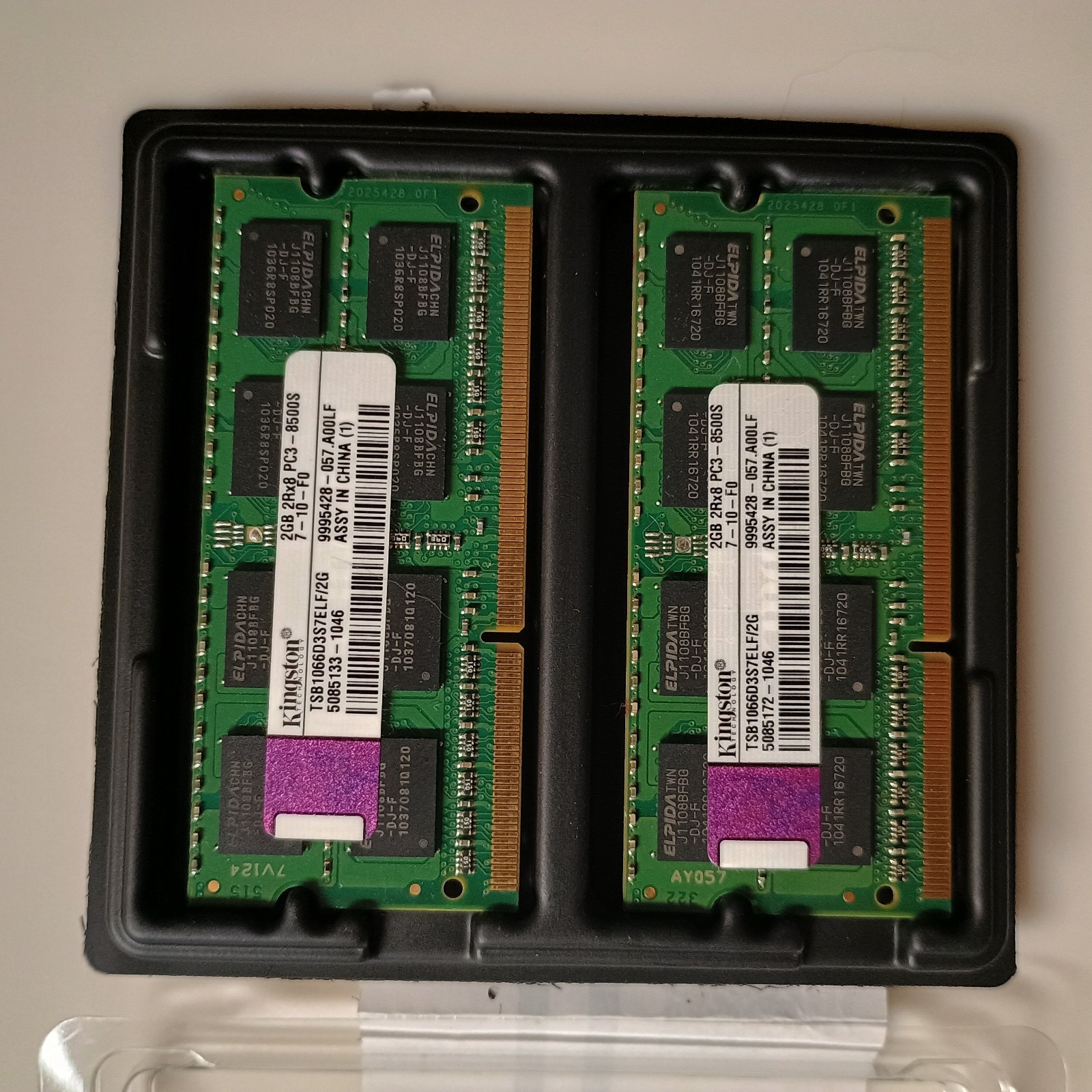 Kingston 4GB DDR3 PC3-8500 1066MHz SODIMM Laptop RAM Memory KTT1066D3/4G