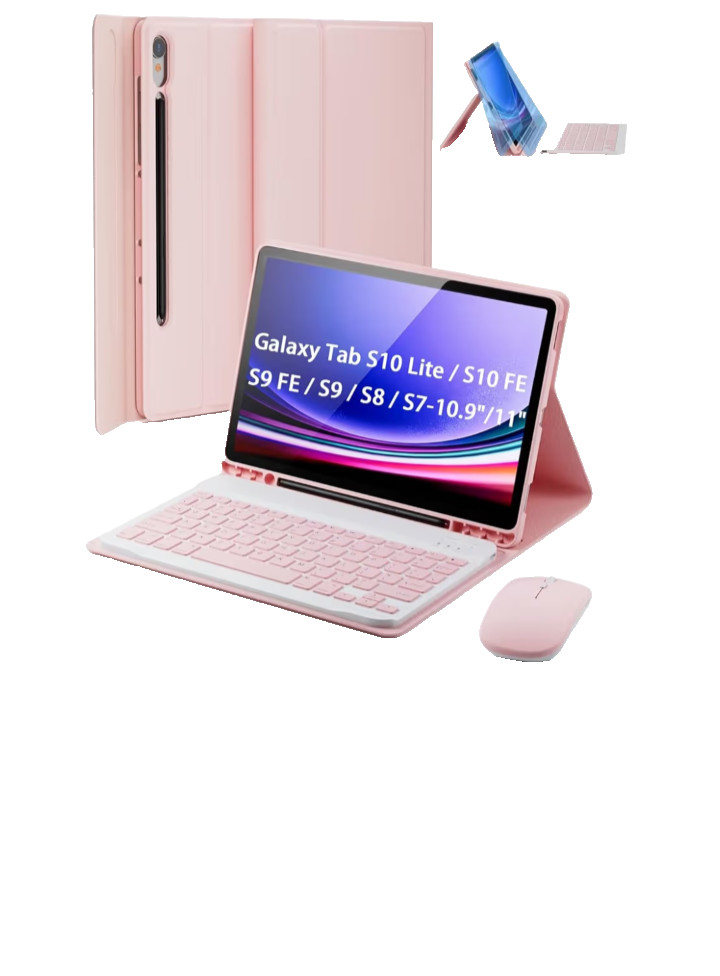 Tunkarmor PINK Keyboard Case & mouse iPad pro 13 & 11 Wireless