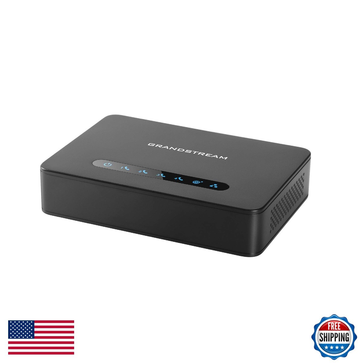 Grandstream GS-HT814 4 Port ATA 4 FXS Ports Gigabit NAT Router Black