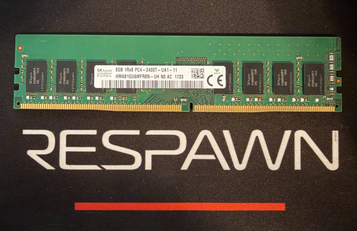 SK HYNIX 8GB 1Rx8-2400T-UA1-11 Desktop Ram HMA81GU6MFR8N - UH N0 AC