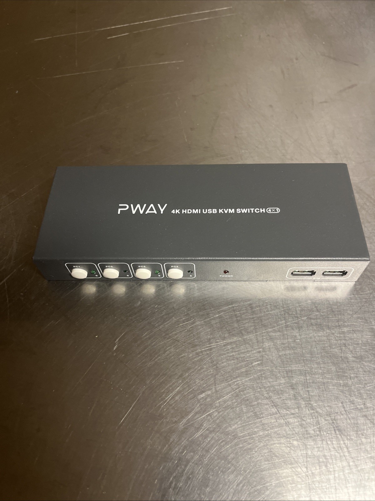 PWAY 4K HDMI USB KVM Switch 4x1