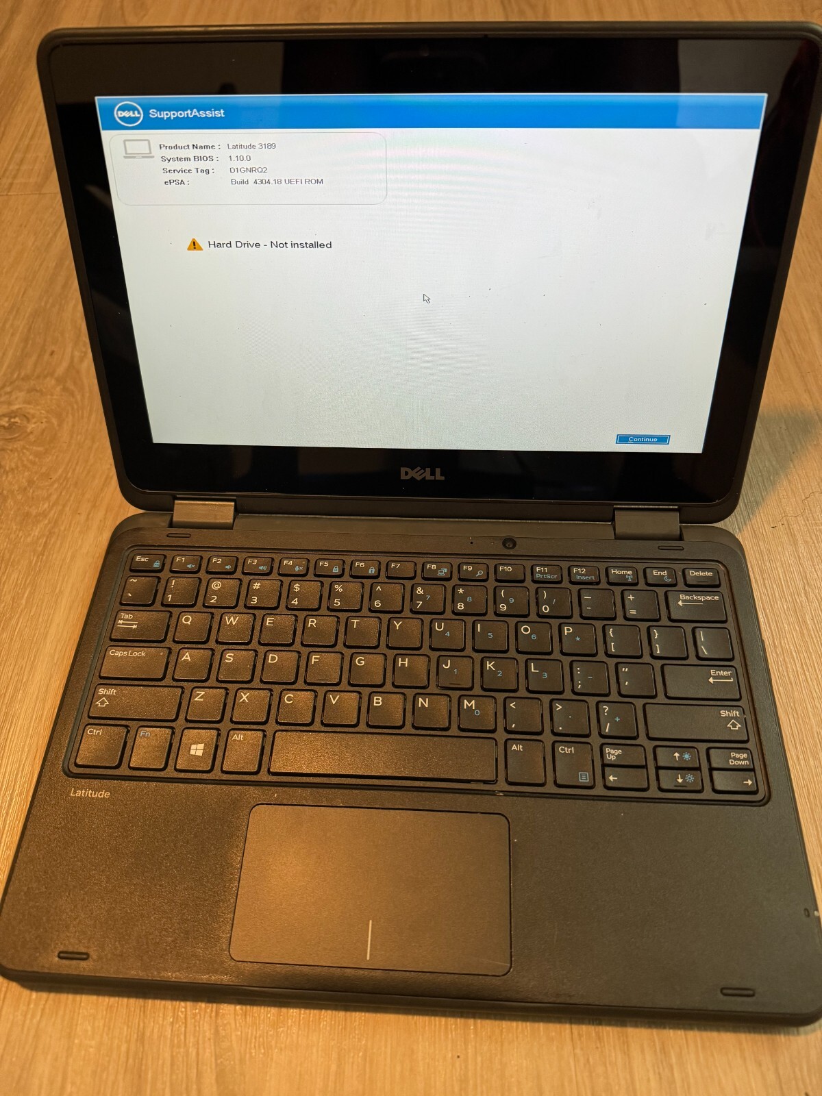 Dell Latitude 3189 Touchscreen Laptop 11.6" Celeron 4GB RAM (No Storage/No OS)