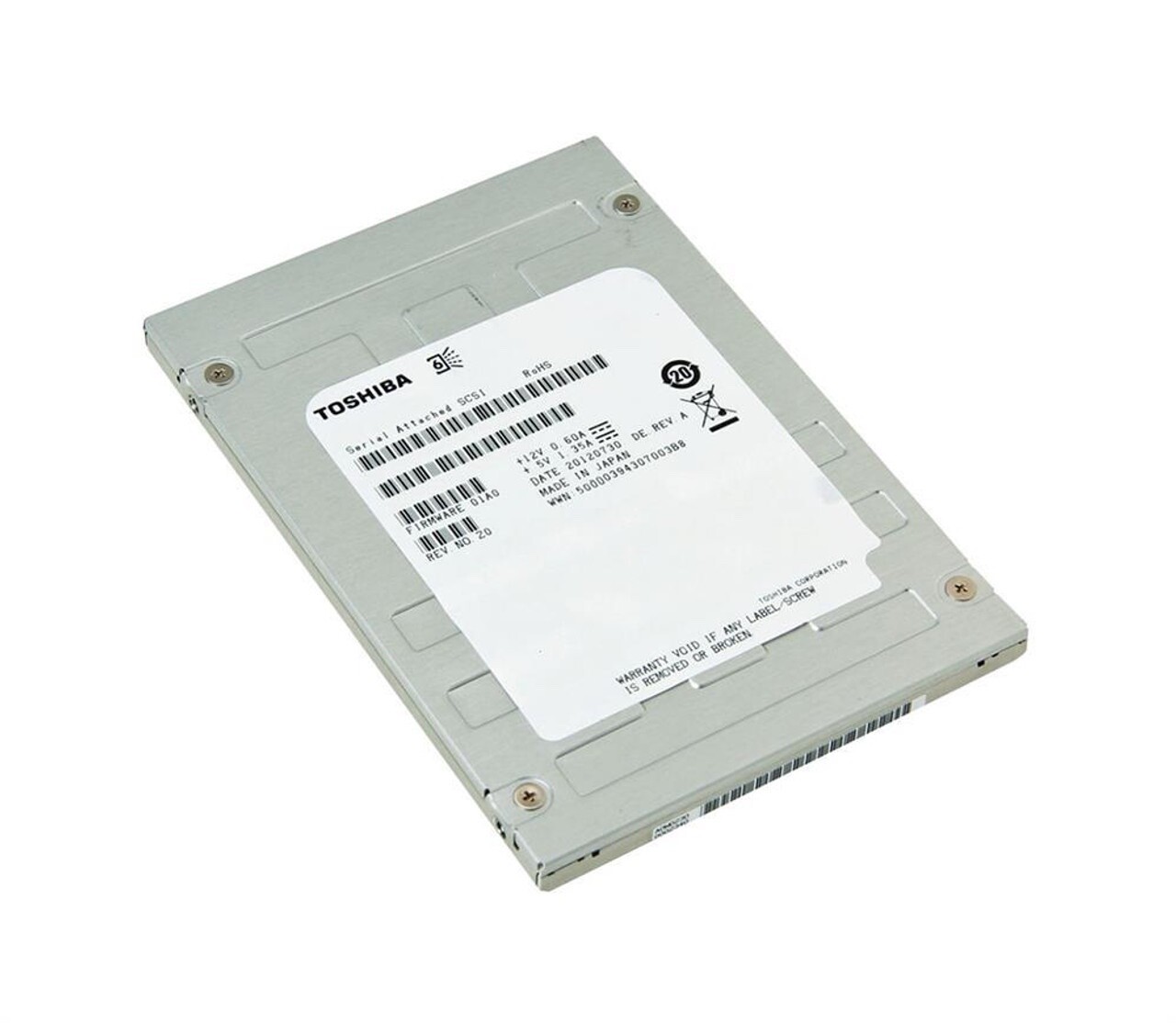TOSHIBA PX02SMV020 Toshiba 200GB Solid State Drive Enterprise SAS 2.5 SSD 12GB
