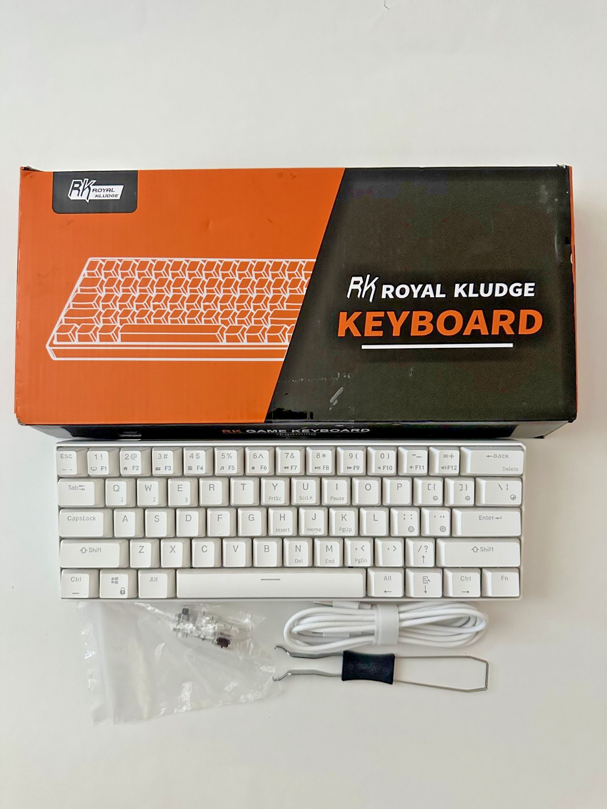 Mechanical Gaming Wireless Keyboard Royal Kludge RK61 Brown Switch Hot-Plug