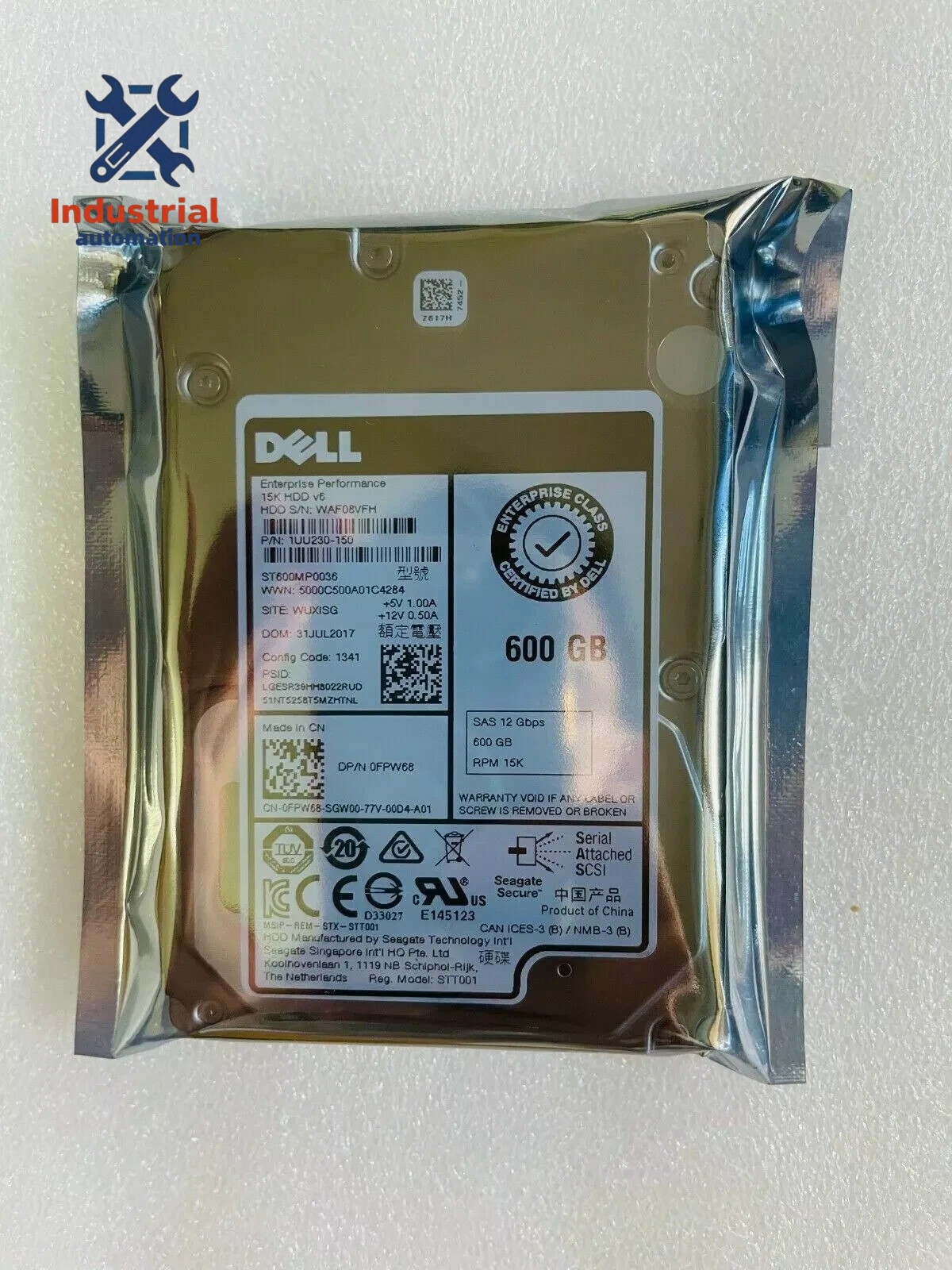 1PC New DELL 0FPW68 FPW68 ST600MP0036 2.5" 600GB SAS 15K 12Gbps SFF Hdd