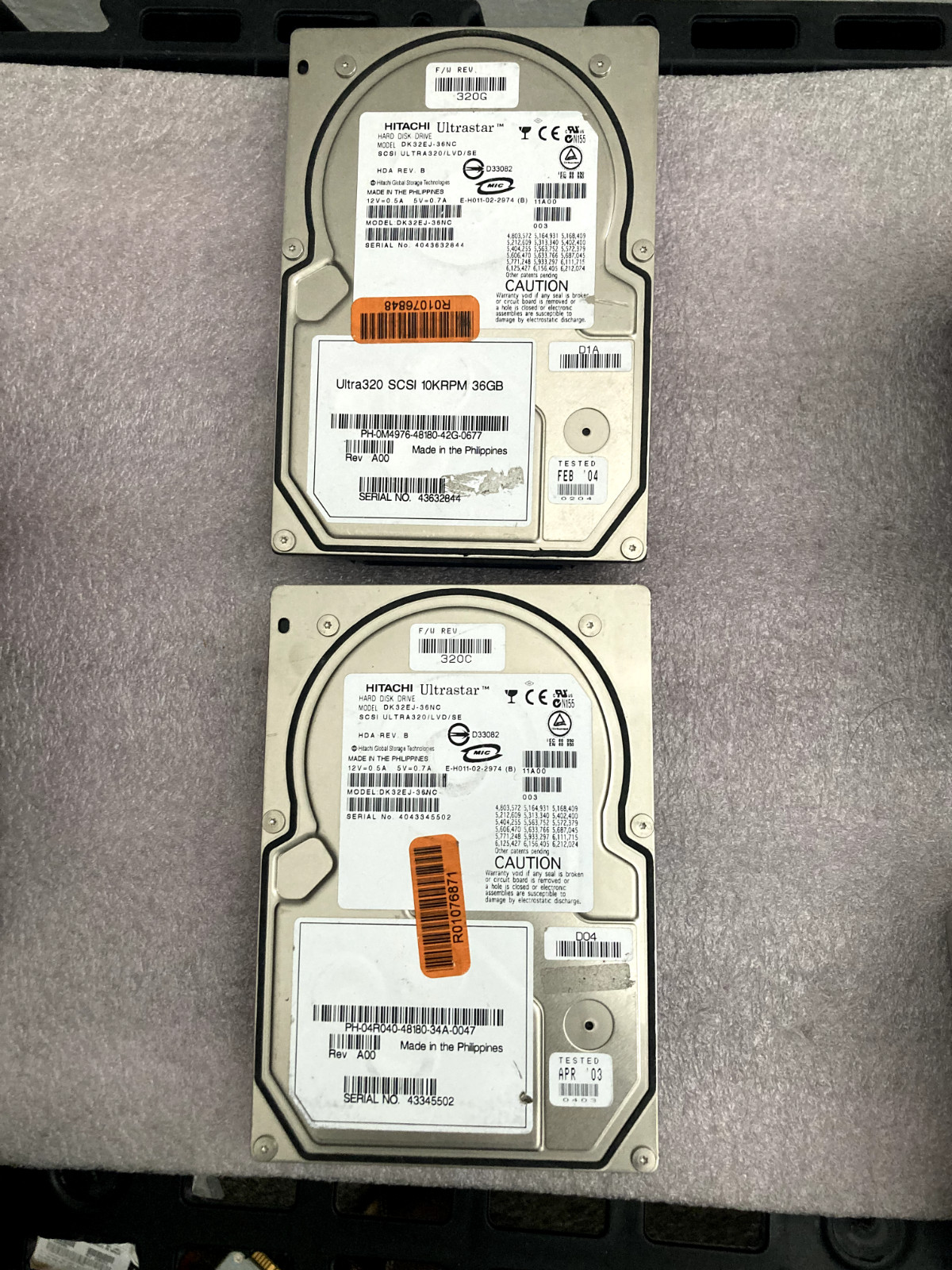 SUN Hitachi DK32EJ36NSUN36G SCSI Hard Drive 80 pin U320