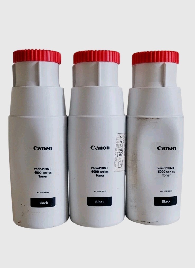 Canon 1070130337 varioPRINT 6000 Series Black Toner Lot of 3 New Without Box