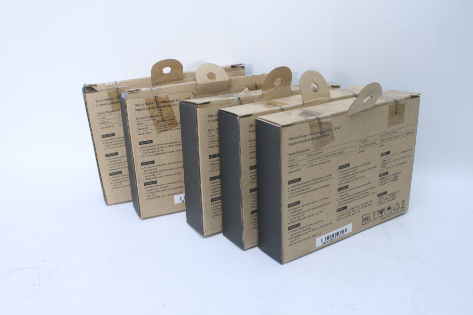 LOT OF 5 SILVERSTONE SST-SDP08B 2.5” TO 3.5" DRIVE BAY MOUNTING BRACKET    T7-B2