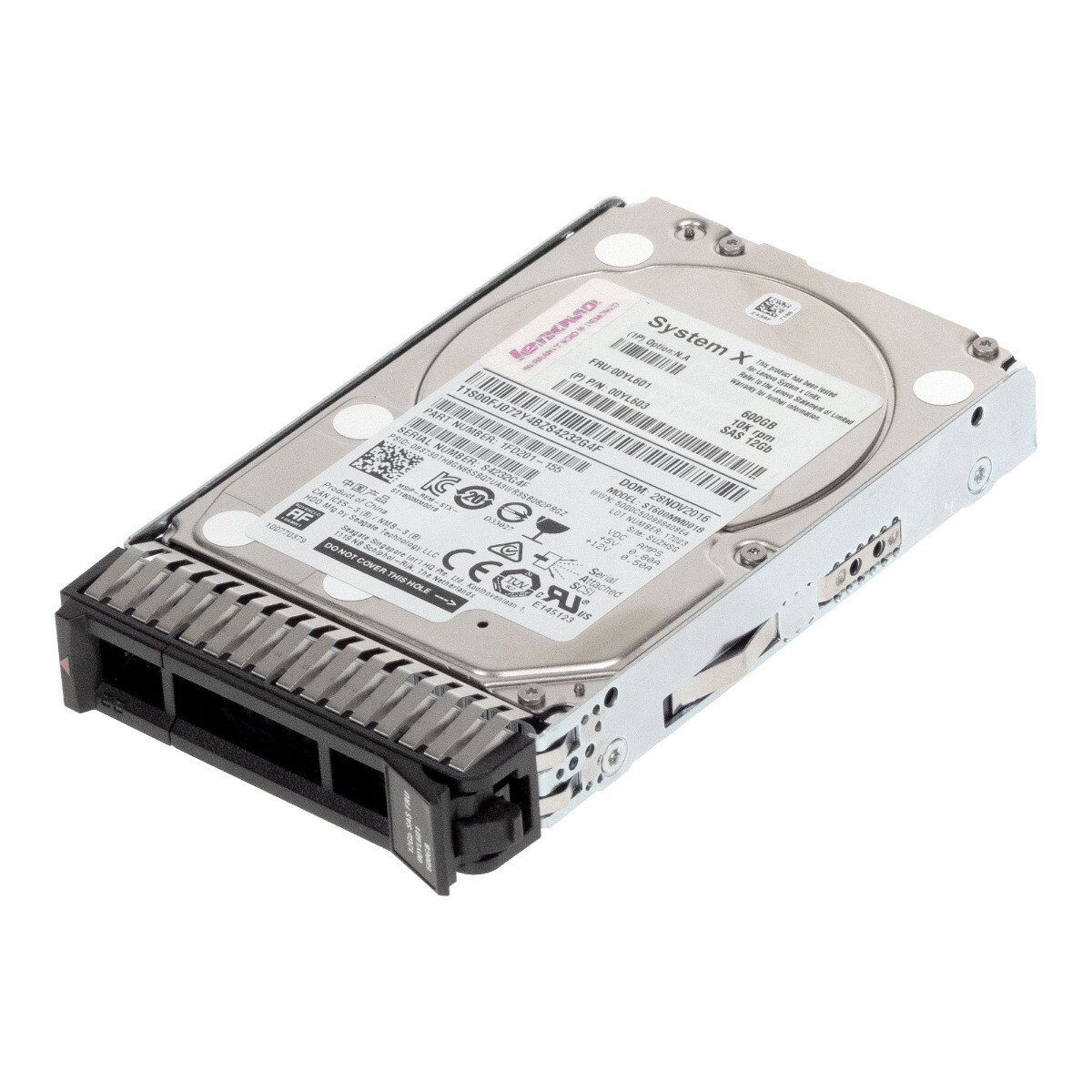 Hard Drive Lenovo 00YL601 00YL603 ST600MM0018 600GB 10K 128MB SAS-3 2.5'