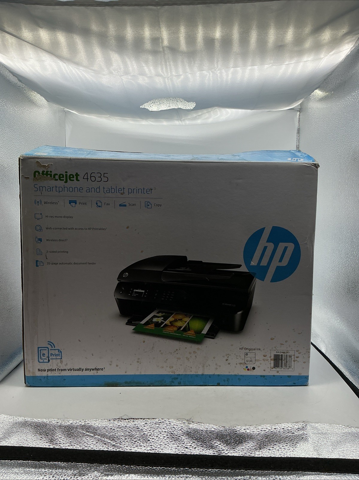 New Open HP Office jet 4635 Smartphone And Tablet All-In-One Inkjet Printer (UT)