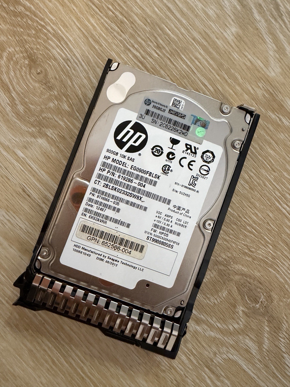 EG0900FBLSK    HPE 900GB SAS 6G 10K SFF SC HDD