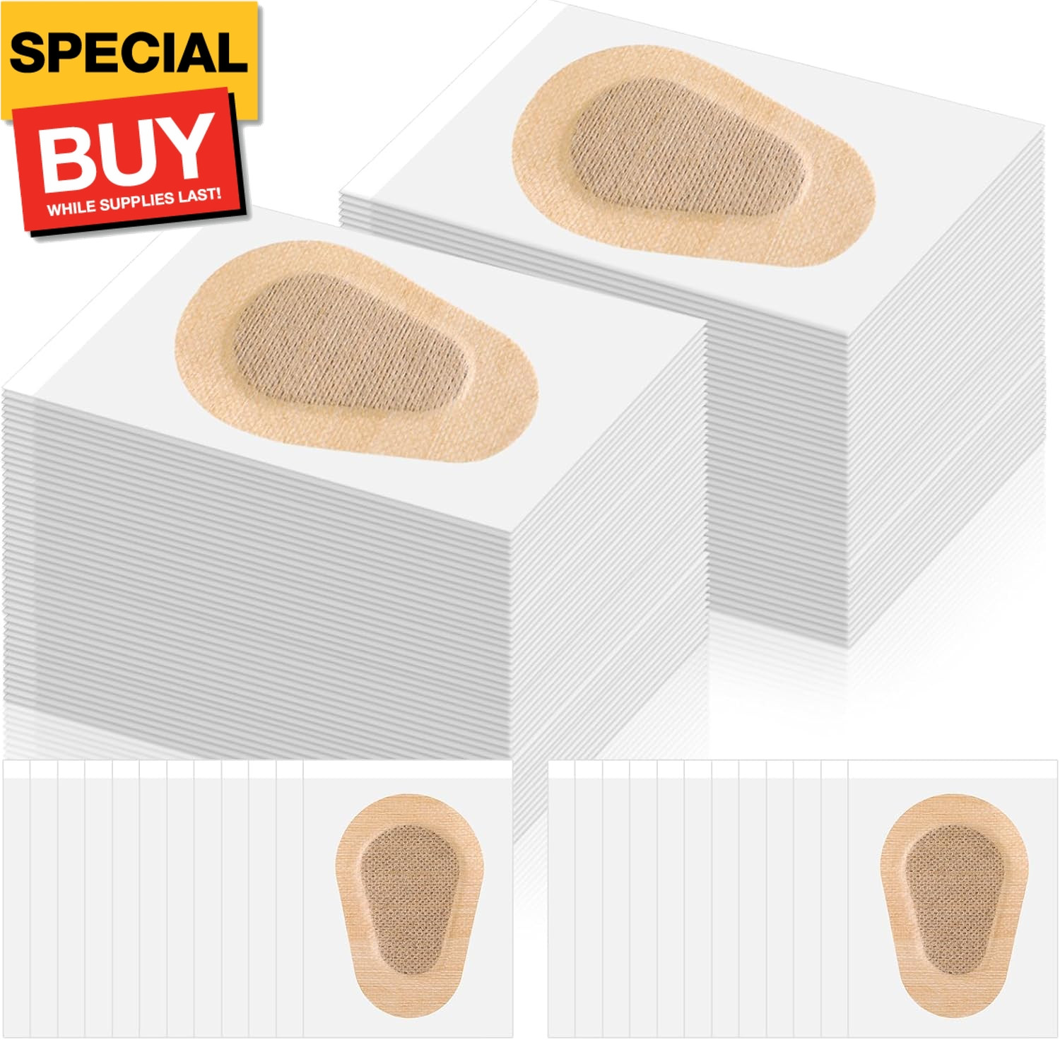 120 Pcs Adhesive Eye Patches, Eye Patches for Adults Pad Disposable Eyepatch Lat