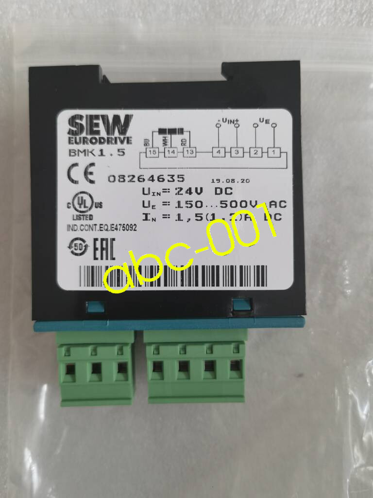 1pcs SEW Rectifier BMK1,5 BMK1.5 08264635 Brake Motor Brake Rectifier Module